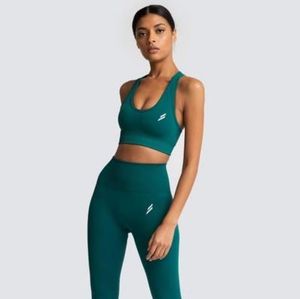 Hyperflex Seamless Crop - Forest Green